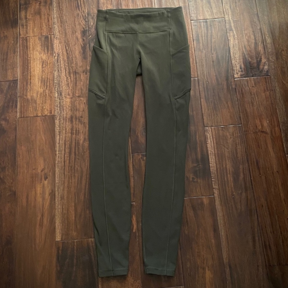 Olive Color Lululemon Leggings